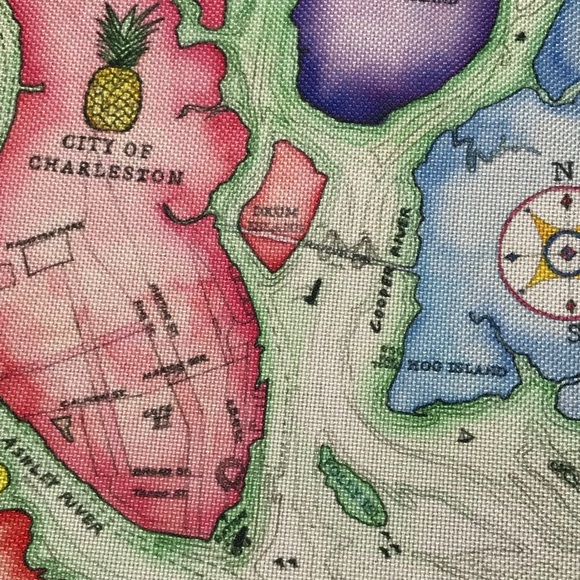 Map Pouch of the city of Charleston - Picture 2 of 3